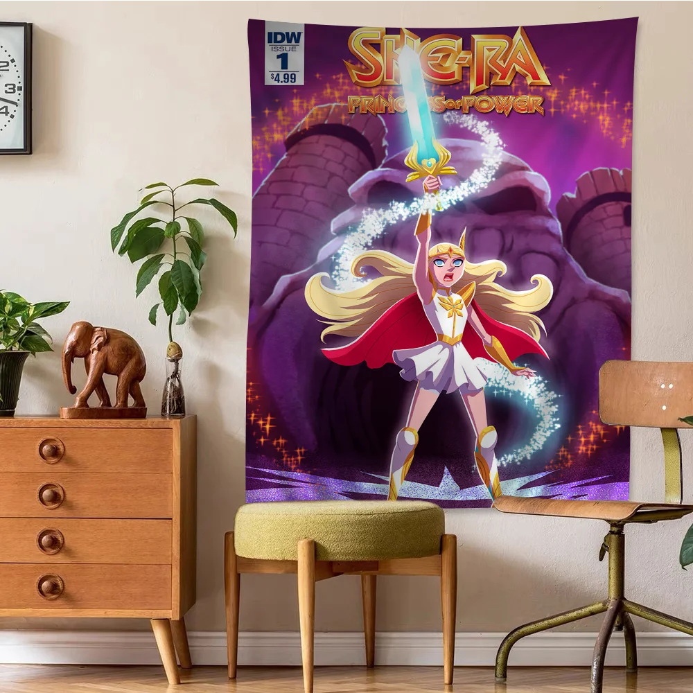 She Ra and The Princesses of Power Hanging Bohemian Tapestry Hanging Tarot Hippie Wall Rugs Dorm Wall Hanging Home Decor