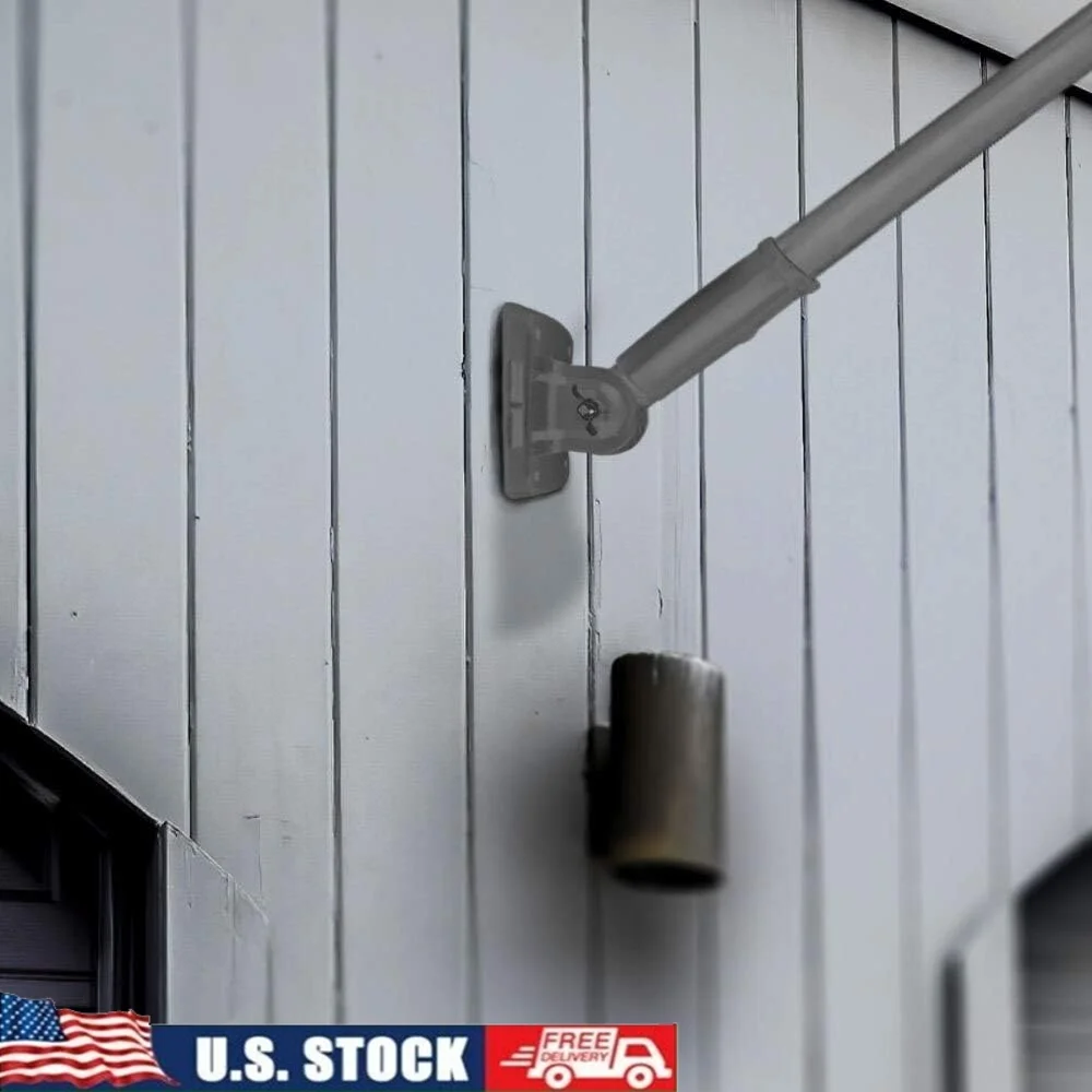 

Outdoor Adjustable Flag Bracket 6061 Alloy Aluminum 180 Degree Motion Versatile Mounting Bracket Easy Assembly Home Business