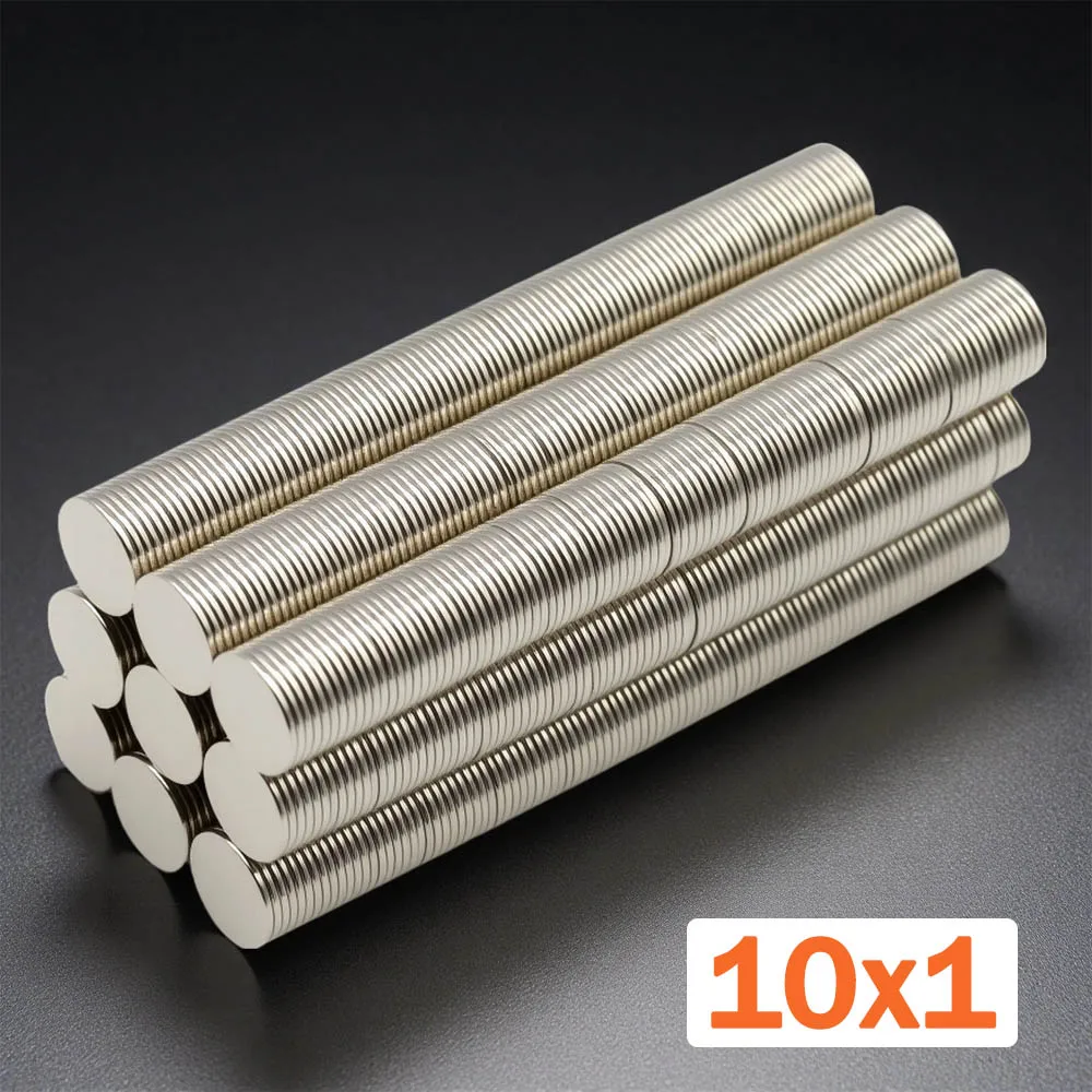 

10x1mm Super Strong Magnet N35 Round Magnetic NdFeB Neodymium Magnet Powerful Disc imanes Refrigerator Magnets
