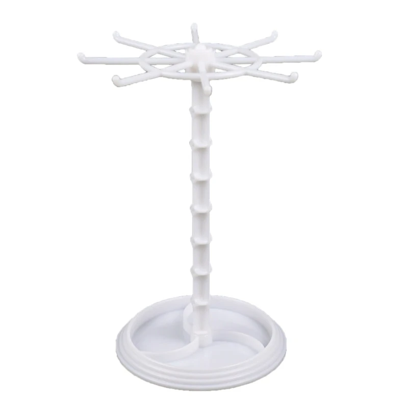 Rotating Jewelry Plastic Jewelry Display Stand Rack Jewelry Dish Holder For Earrings Necklace Bracelet Pendant