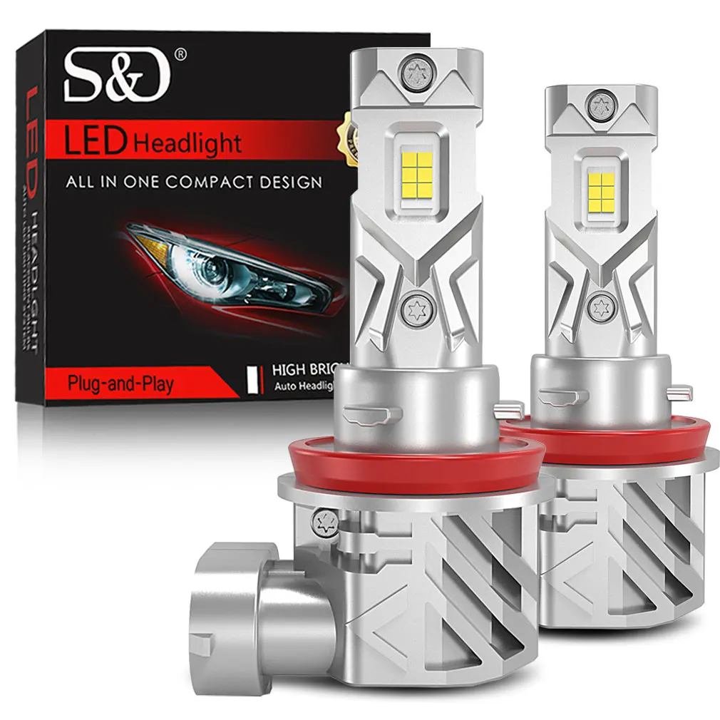 25000LM H8 H11 LED Headlight Canbus 9005 HB3 9006 HB4 CSP LED Headlamp Bulb 120W Turbo Auto Lamp 6000K 12V