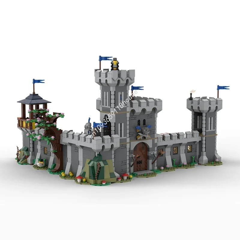 2255pcs MOC Black Falcon Seaside Market Model Building Blocks Construction DIY Idea Festival Gifts Education Toy Brick Birthday