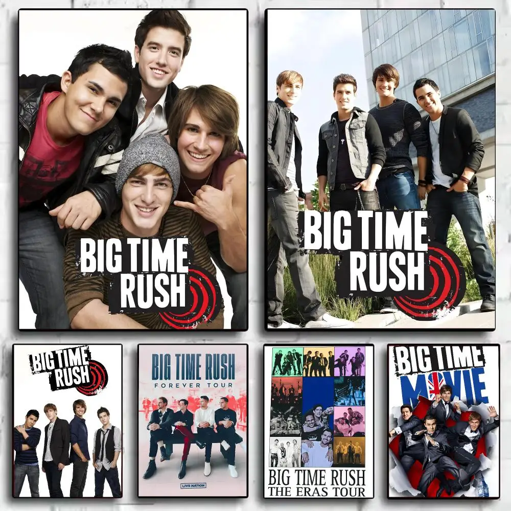 Big Time R-Rush Poster Stickers Painting Self-Adhesive Mural HD Wall Decals for Bedroom Living Room Home Decor Gift