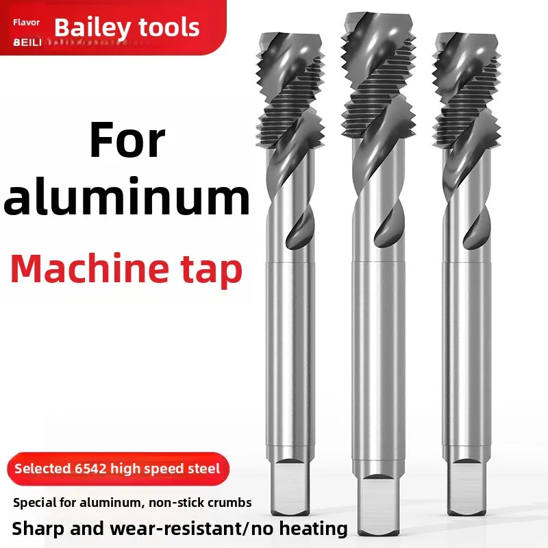 

Spiral tap drilling machine for aluminum use