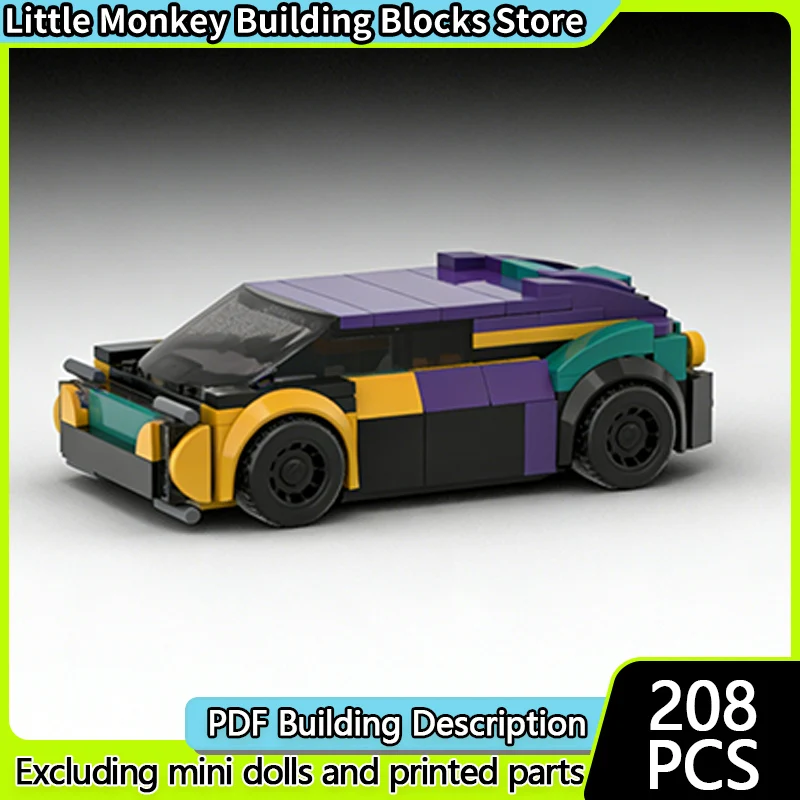 

Speed Racing Car Model MOC Building Bricks Classic Sportwagon Modular Technology Children Holiday Gifts Assemble Toys Suit