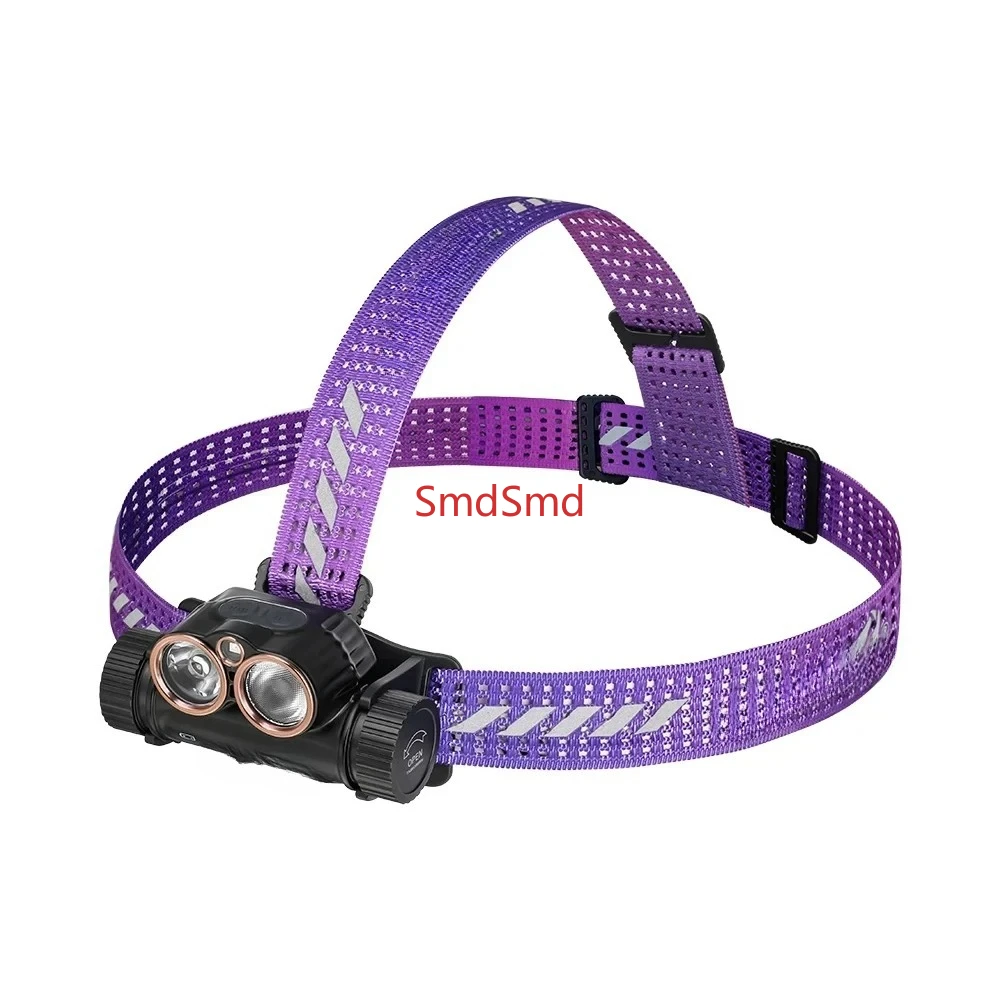 H7R USB Rechargeable Headlamp 2000 Lumen Red White LED Work Light 4000K CRI95 Head with Spotlight Floodlight Red light