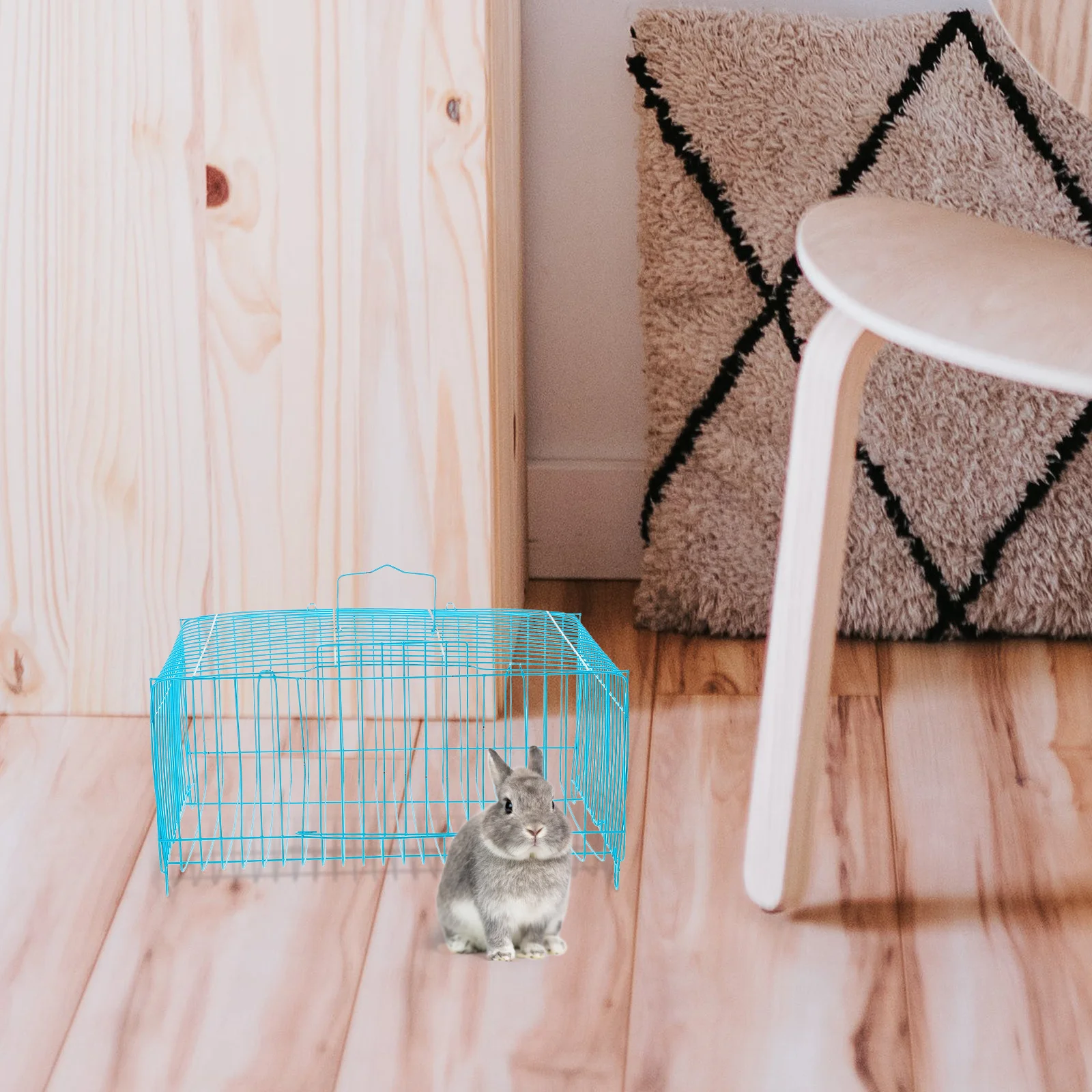 

Stylish Portable Wire Parrot Cage Small Bird Travel Carrier Spacious Ventilated Outdoor Bird Travel Cage Cages for Birds