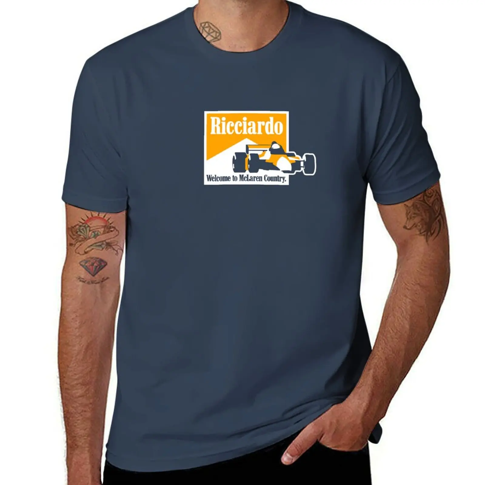 

Ricciardo 2021 T-Shirt cute clothes Short sleeve tee graphic shirts summer clothes plain black t shirts men