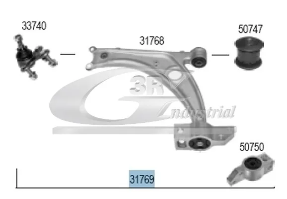 FRONT LEFT SUSPENSION ARM