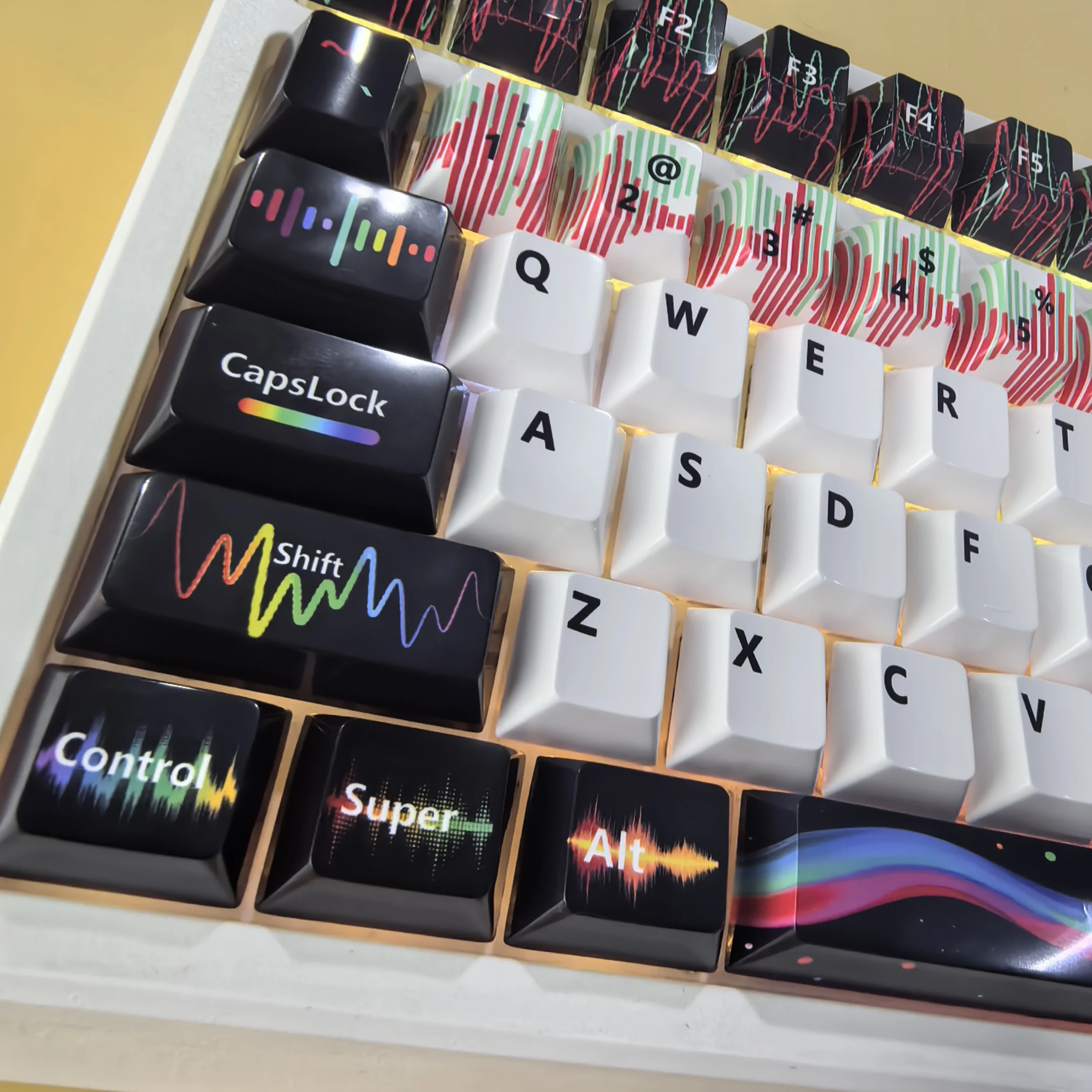 

Color transparent keycaps Original height Mirror wooting