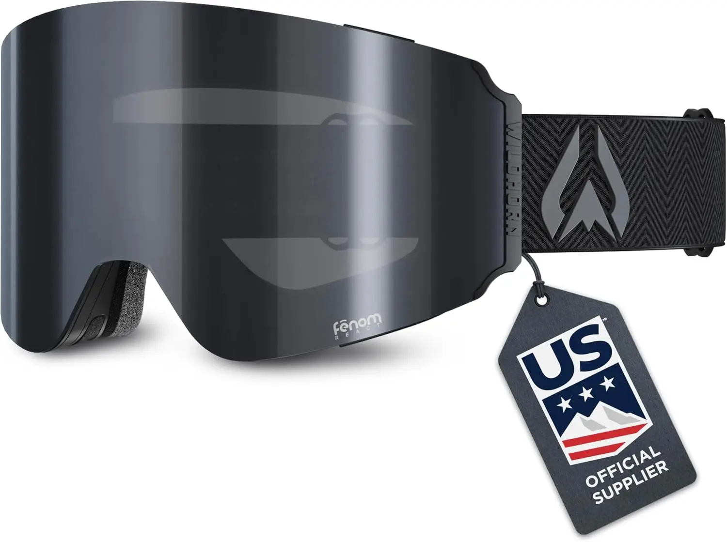 

Фотохромные лыжные очки для мужчин и женщин - линзы Fenom, 185 ° Широкий угол обзора, защита от запотевания и царапин