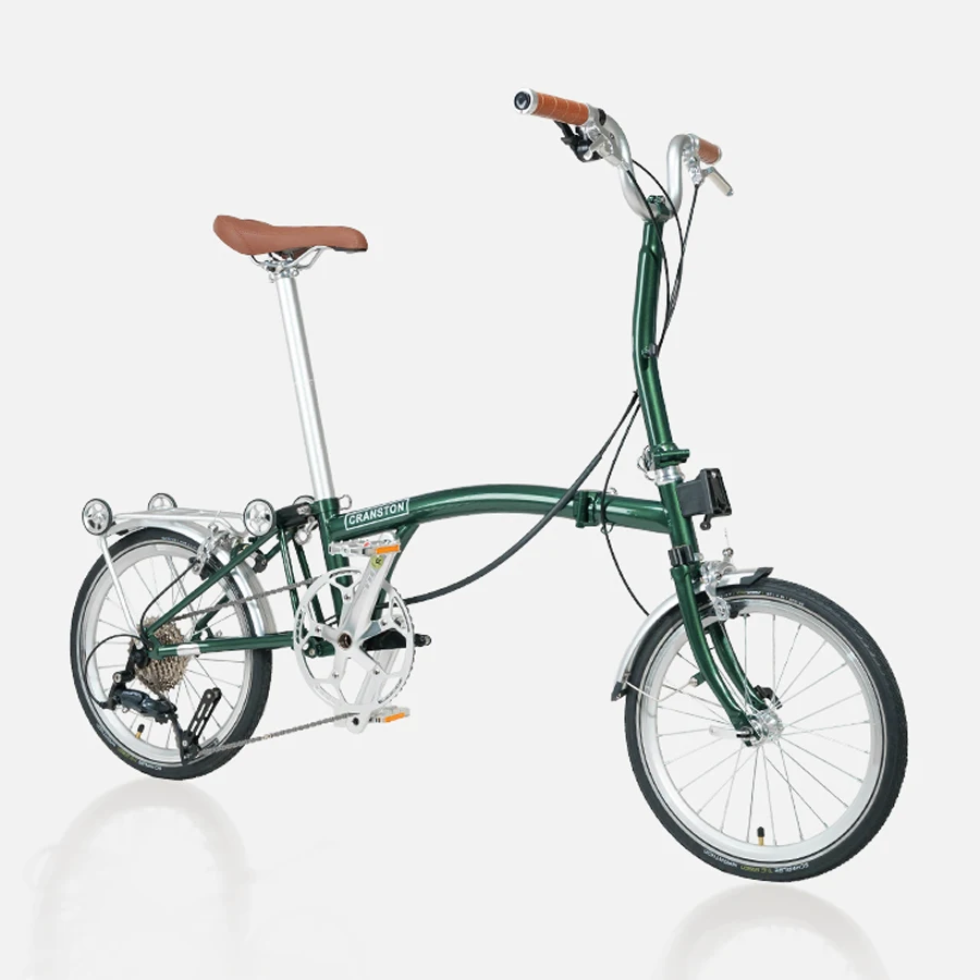 20 Inch 9 Speed  Aluminum Alloy Ultra-light Folding Bicycle Student Variable Speed Disc Brake Pedal Portable Adult Bike image 2