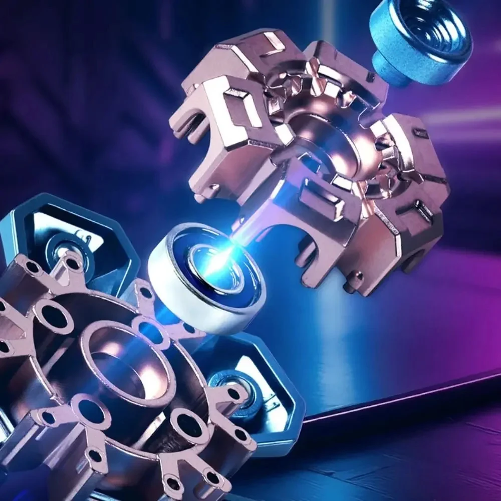 لعبة فيدجيت سبينر EDC مكرنك يدويًا لتخفيف التوتر، لعبة فيدجيت سبينر تلسكوبية، لعبة فتح المغناطيس #6