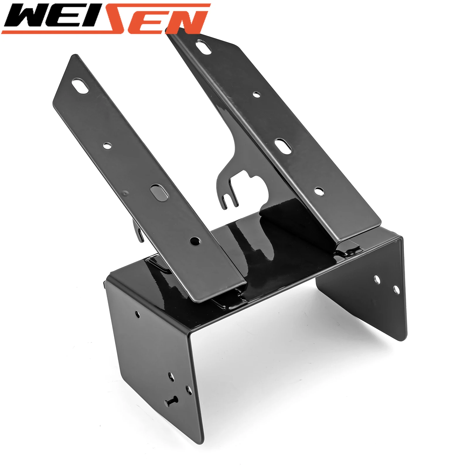 

For Harley 1998-2013 Road Glide Front Fairing Finish Radio Caddy Mount Bracket Steel Power Coated Black Motorcycle Accessories