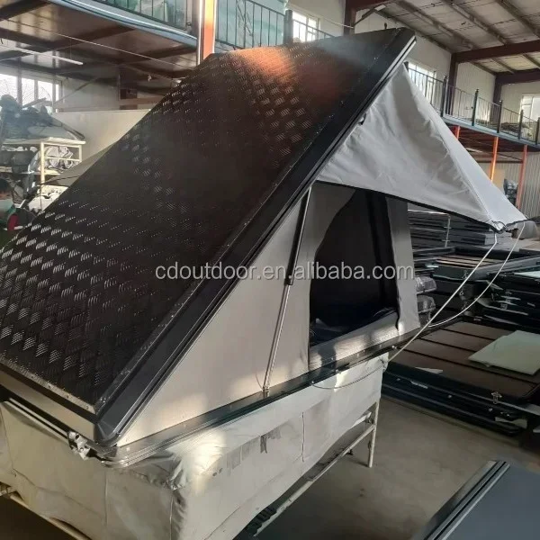 2022 Wrangler Aluminium carbon triangle Shell Camping  RoofTop Tent hard shell  Roof top Tent for sale