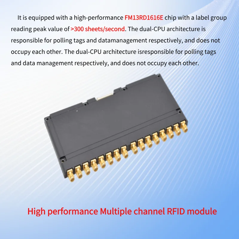 

Yanpodo ISO18000 6C Long Range 20m UHF RFID Reader module 300tag/sec Multiple 1/4/8/16 ports RFID UHF module TTL Uart TCP IP