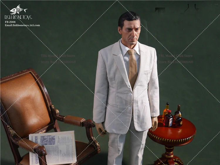 متوفر في المخزون FISH BONETOYS FB-Z008 1/6 مقياس كلاسيكي قابل للجمع زعيم المافيا مايكل مجموعة كاملة 12 بوصة شخصية جندية ذكر #2