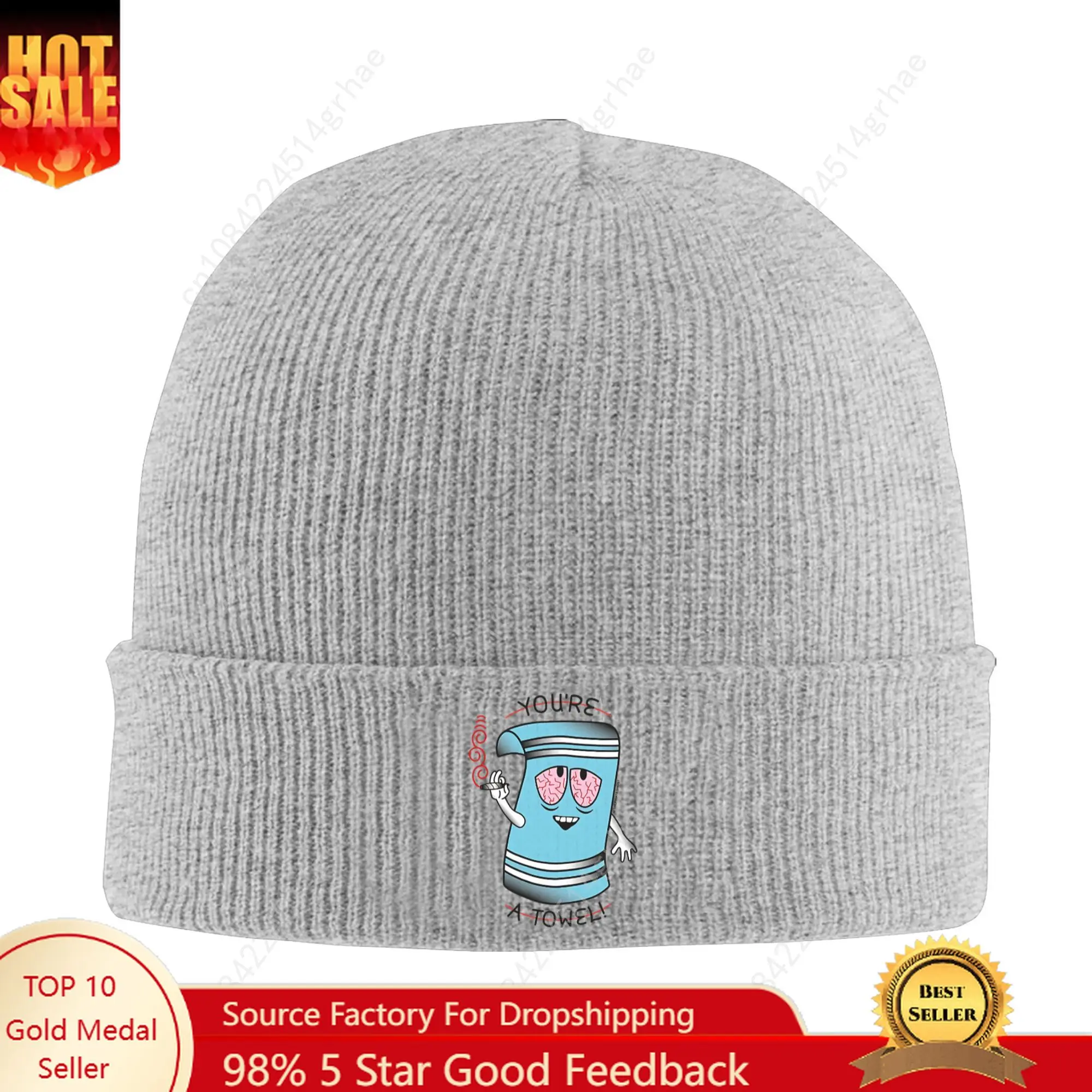 

Souths Parks Youre a Towel Knitted Hat Funny Caps Men Women Gym Beanie Hats Autumn Design Elastic Bonnet Hats