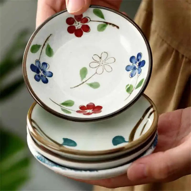 أطباق السوشي السيراميك اليابانية الصغيرة طبق توابل وصلصة الصويا التوابل أطباق الصحون الخل سلطة الوسابي لوحة كوب صلصة قوارب المرق