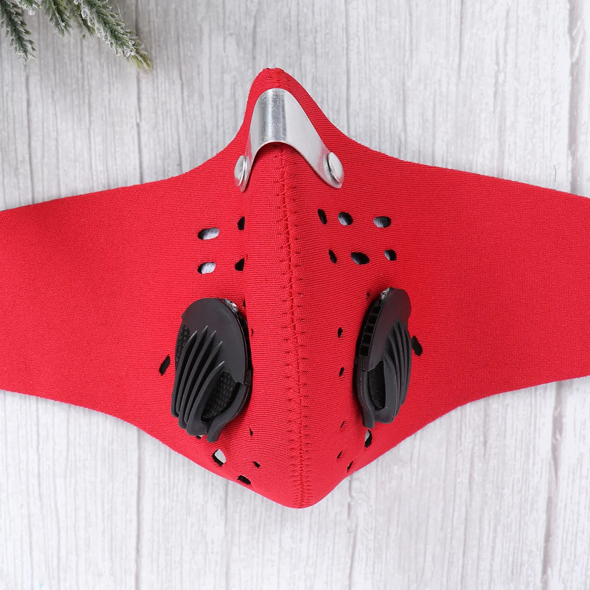 

Dust Mask 2.5 Activated Filtering Red Ergonomic Design Adjustable Hook Loop Outdoor Riding Hiking