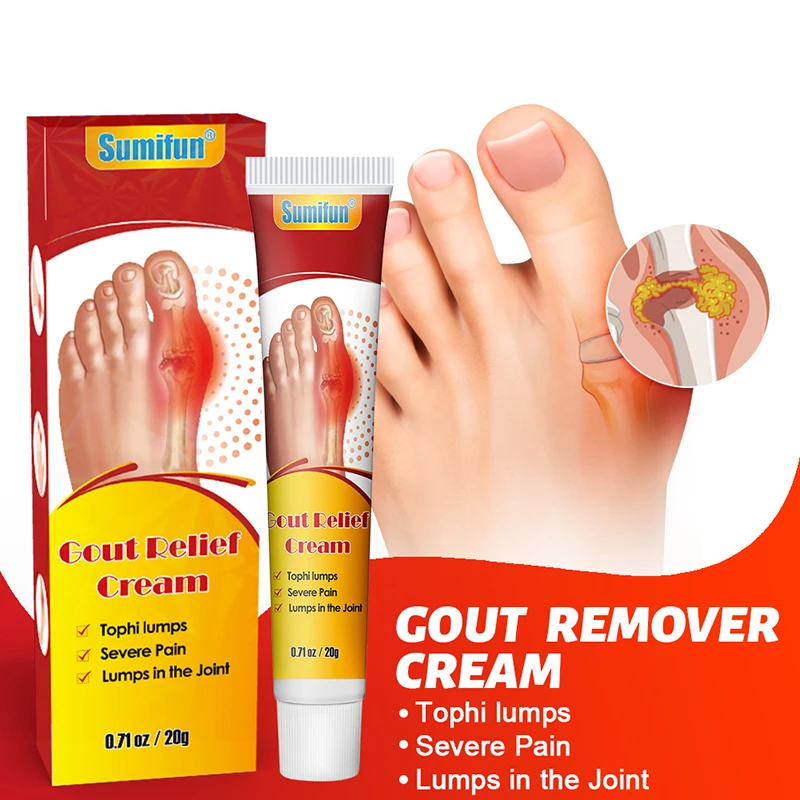 Gout Relief Cream Joint Pain Ointment, Paste For Relief Reduce Swelling Muscle Soreness Paste Knee Ointment Soothes Feet Knees