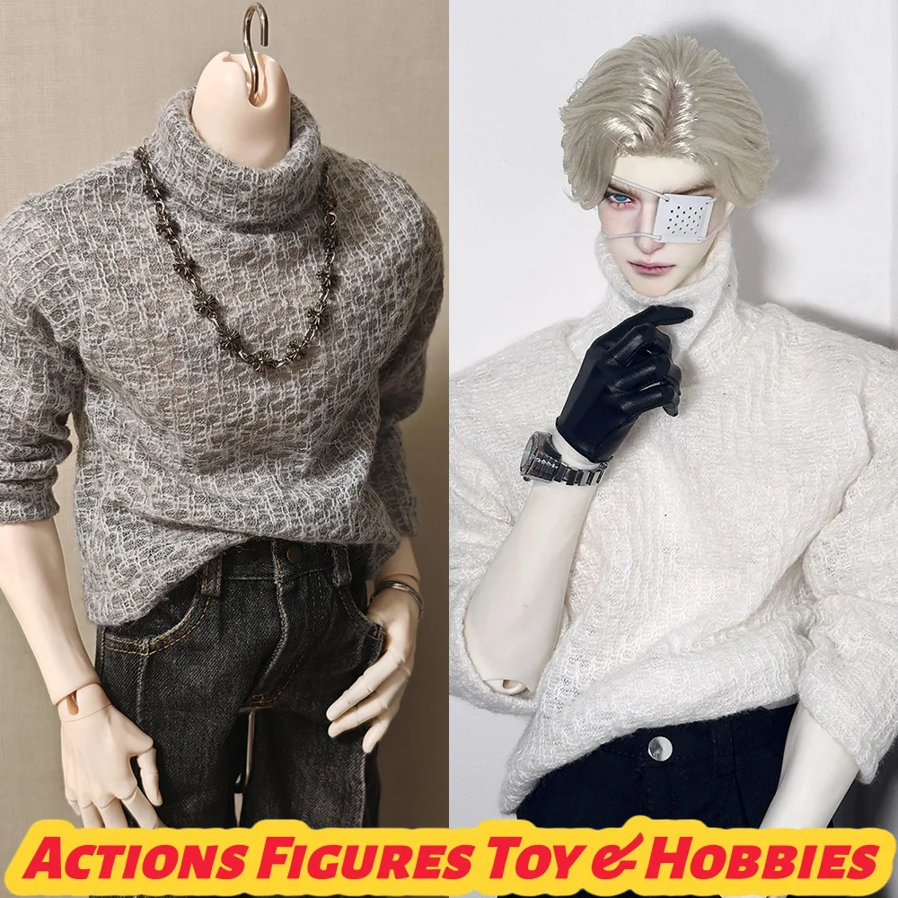 

Big Dolls Casual Loose Turtleneck Sweater for id75 dz75 dk75 am77 70 Uncle 4-point bjd Dolls Toy