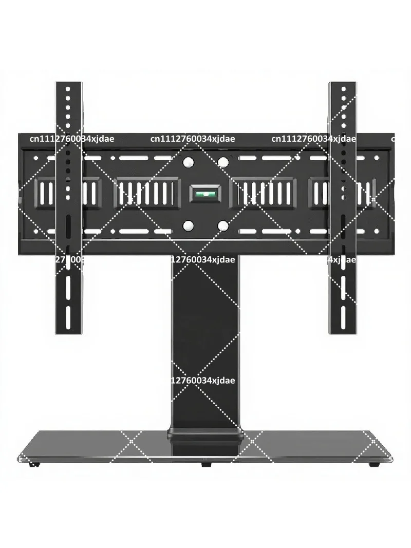 Universal TV Stand Base Floor Mount, No Drill Design, Desktop Height Adjustable Riser Stand for Televisions