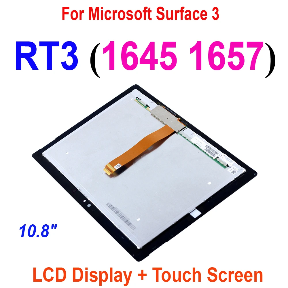 AAA+ LCD For Microsoft Surface 3 RT3 1645 1657 LCD Surface RT 1516 LCD Surface RT2 1572 LCD Display Touch Screen Assembly