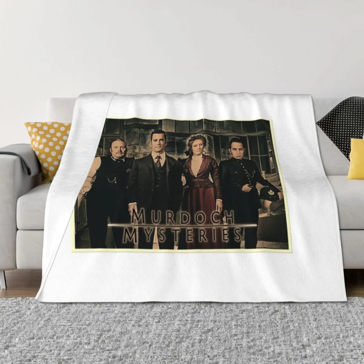 

Murdoch Mysteries Dramatic Print Throw Blanket Bed linens Designers For Decorative Sofa Plush Blankets