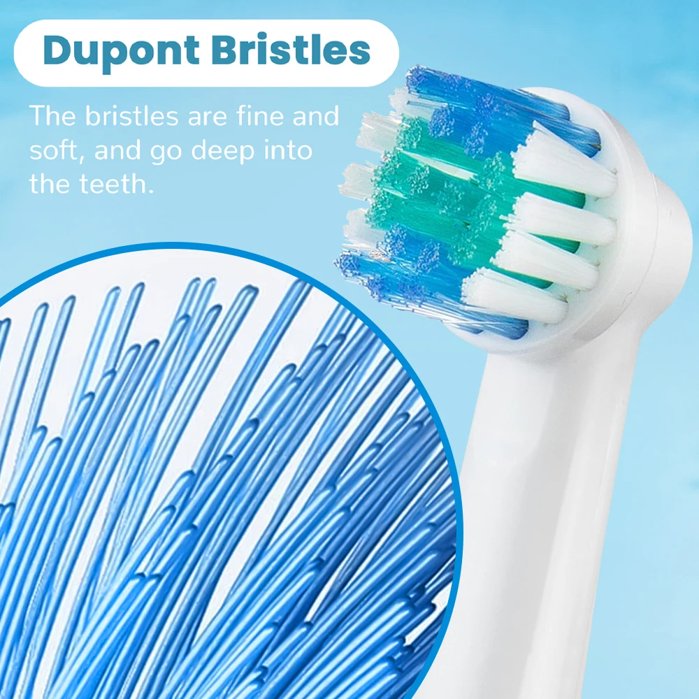 Replacement Toothbrush Heads Compatible with Oral B Braun Electric Toothbrushes Brush Head Refills 1000 1500 3000 7000 7500 8000