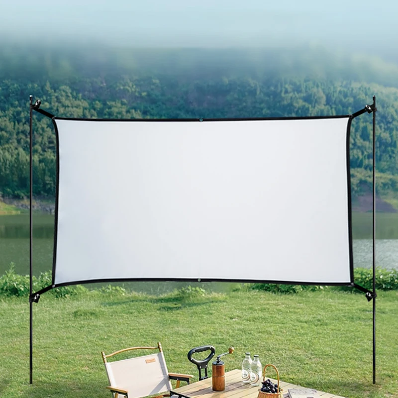 ✰✪16:9 Portable Projector Screen Simple Projector Curtain 60/72/84/100/120 Inch HD Display Screen For Home Cinema Theater Movie