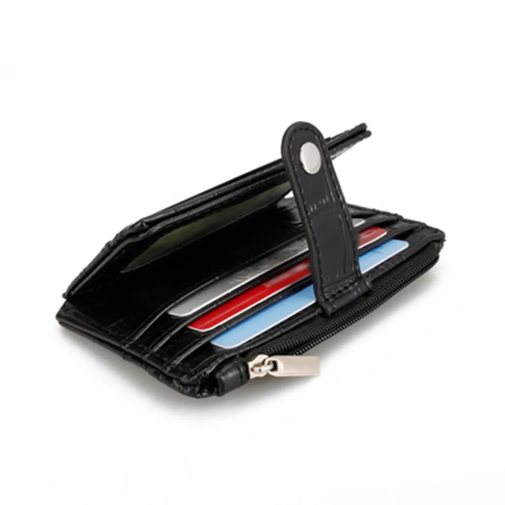 

Vintage Pattern Snap Coin Purse Black Small Wallet Holder for Cards Cash Change Short Portable Wallet