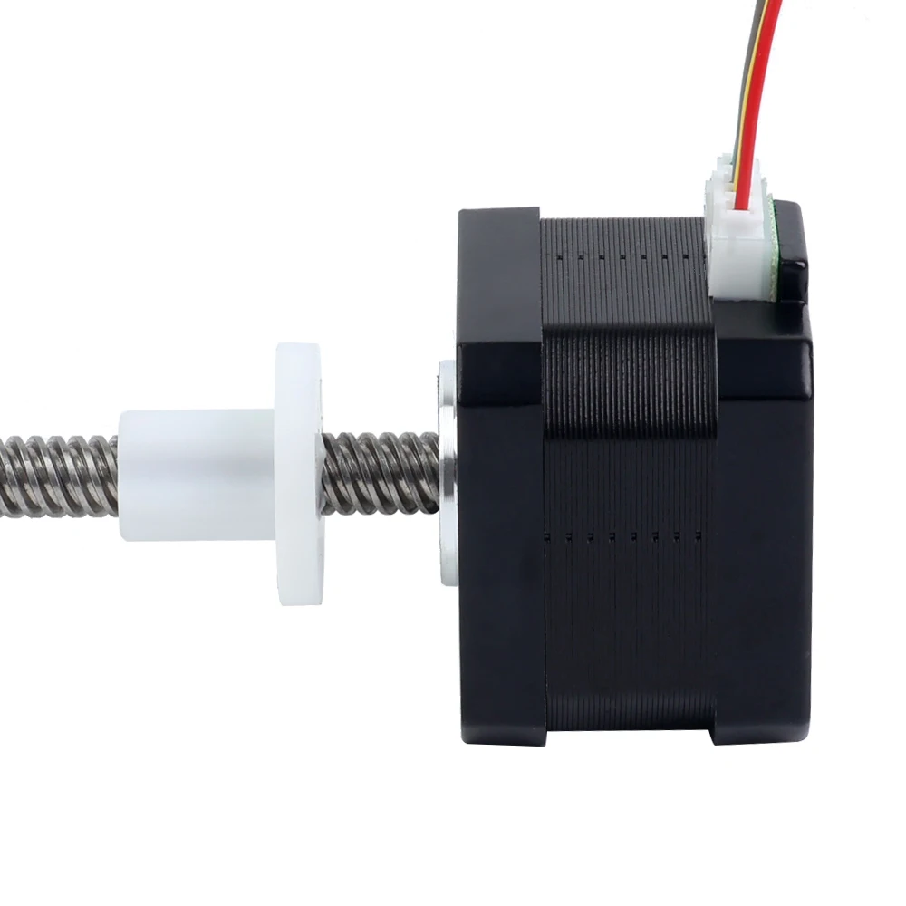 STEPPERONLINE Nema 17 Stepper Motor External Linear Motor 34mm Stack 0.4A Lead Screw Length 200mm