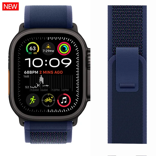 Pasek Trail Loop do Apple Watch Ultra 3 2, 49mm 44mm 40mm 45mm 41mm 42mm, bransoletka correa do iWatch serii 7 SE 8 9 10 11 46mm