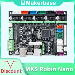 Makerbase MKS Robin Nano V1.2 32Bit Control Board 3D Printer parts support Marlin2.0  3.5 tft touch screen preview Gcode