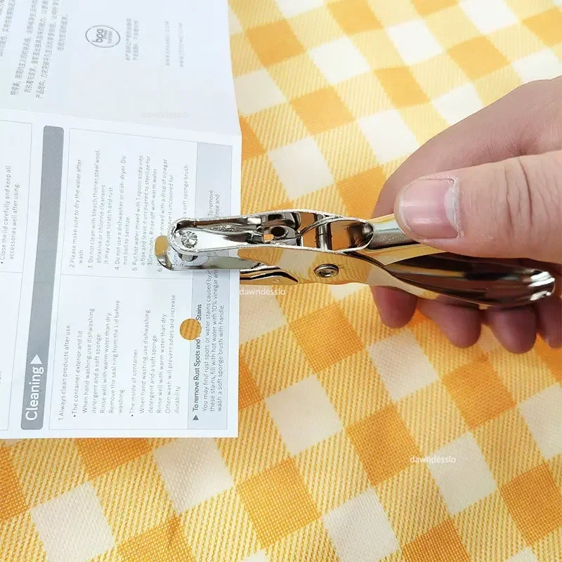 ثقب واحد لكمة 8 ورقة سعة 6 مللي متر قطر ثقب الناخس ورق اليد سكرابوكينغ اللكمات للمنزل مكتب المدرسة المورد