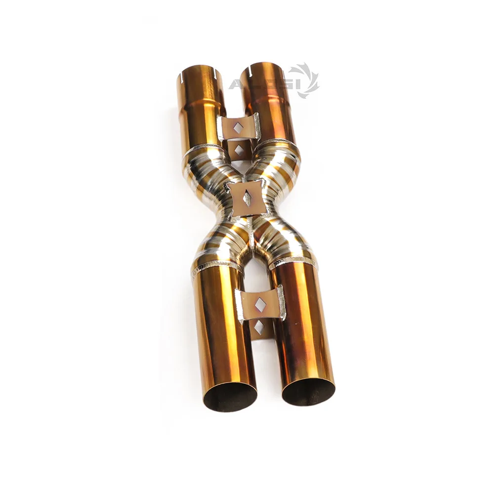 

Suitable for Ferrari F12/FF Titanium Medium Tube X Tube Exhaust Pipe Modified Automotive Exhaust System Titanium X Tube Middle S