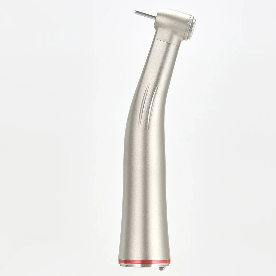 X95L contraangulo Dental 1:5 Increasing Speed Handpiece Against Contra Angle LED Optic Fiber Quattro Spray Red Rings