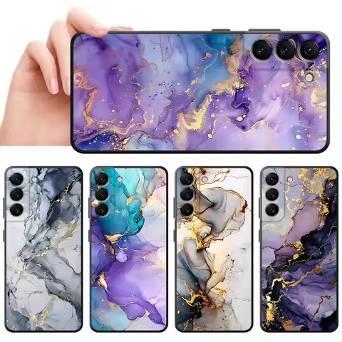 Fashion Marble Phone Case for Samsung Galaxy A21s A22 A23 A25 A33 A34 A52s A53 A54 A55 A71 A26 A36 A56 Soft Cover