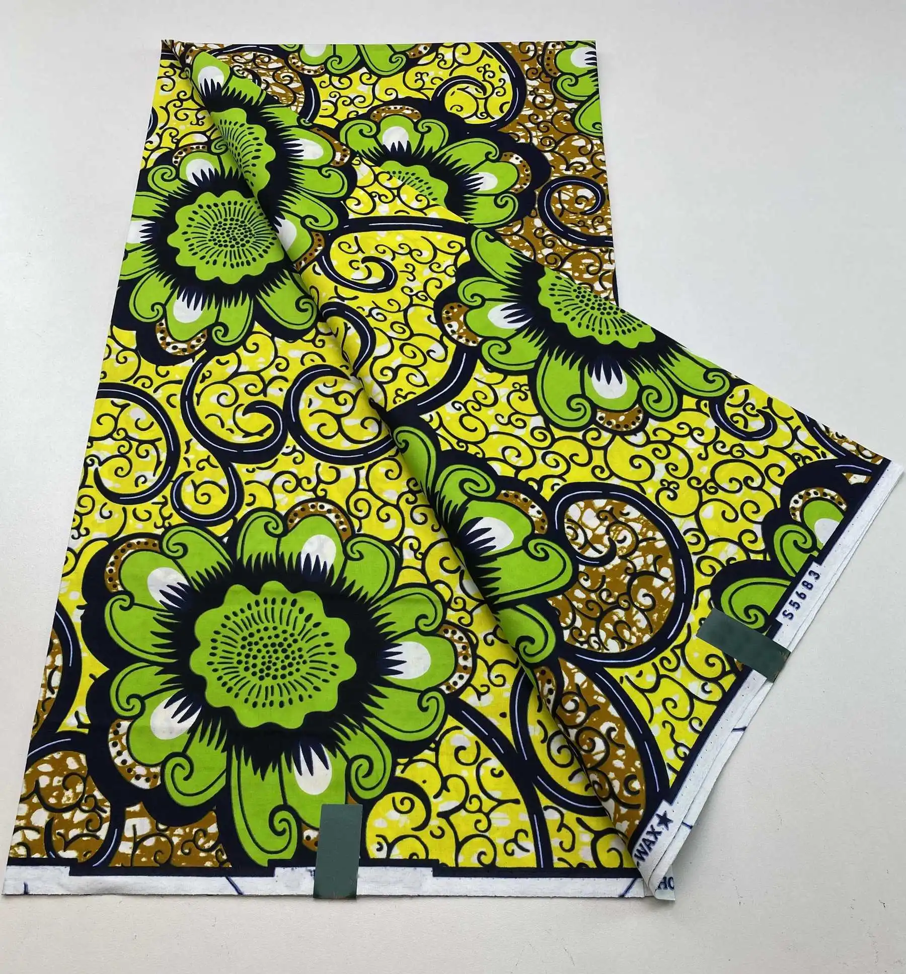 New Arrival High Quality Original 100% Cotton Wax Print Guaranteed Veritable Ankara African Real Wax Fabric Soft Batik Diy Pagne