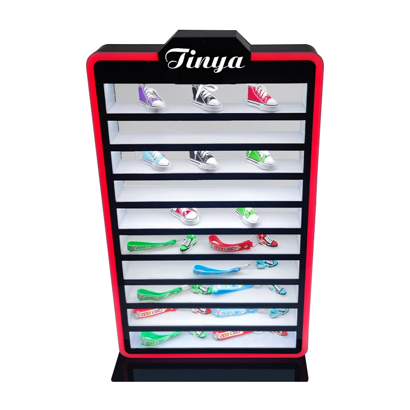 custom.Custom Acrylic Graded Trading Card Keychain Display LED RGB Lighting Display Rack
