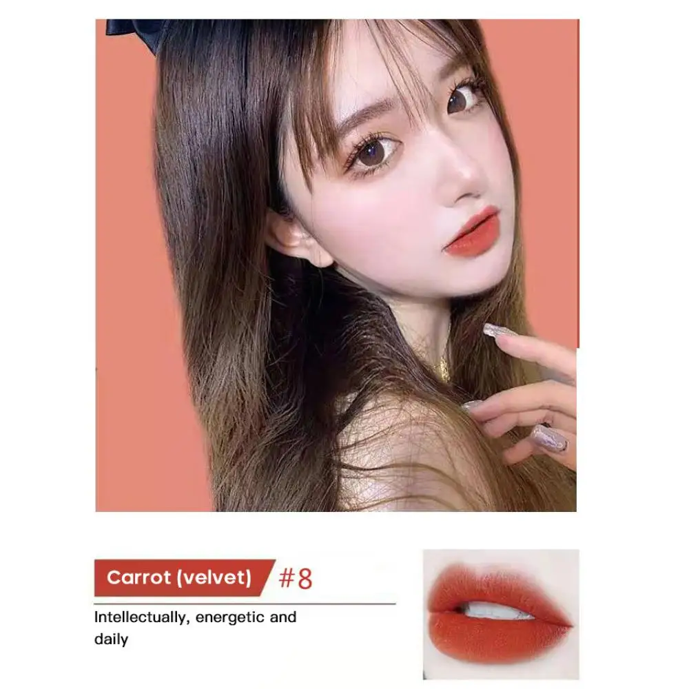 Lot Creative Cigarette Lipstick Set Long Lasting Waterproof Non-Stick Cup Matte Lip Glaze Red Lips Makeup NEW