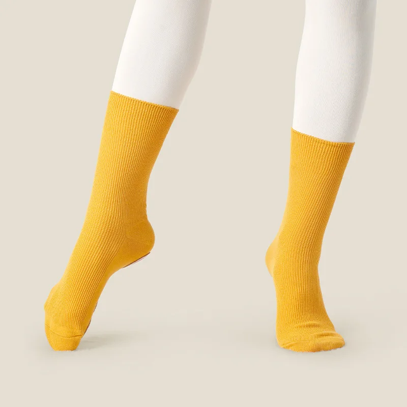 맞춤형 양말 안티 슬립 전문 여성 바닥 성인 연습 어린이 중반 튜브 3 피스 바닥 현대 댄스 양말