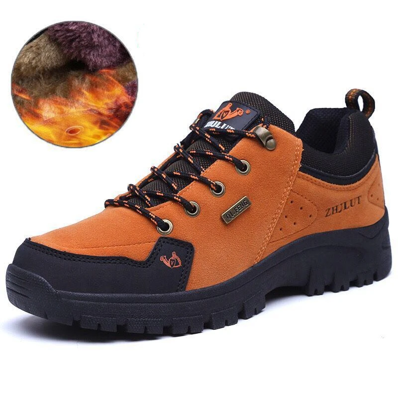 2023 Summer Winter Classics Hiking Shoes Men Women Warm Fur Leather Sneakers Trendy Comfortable Waterproof Climbing Shoes Female