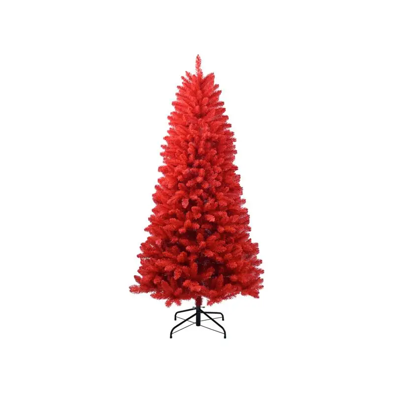 7Ft Red Christmas T… - image