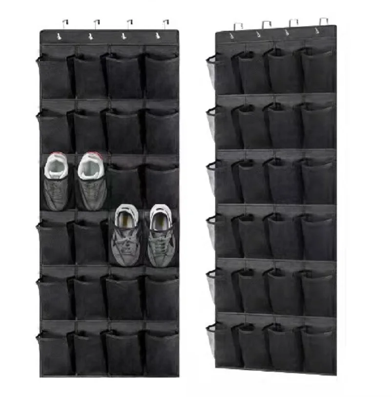 

24 Compartment Large Capacity Shoe Rack Hang it on the door to save space Foldable Storage Locker