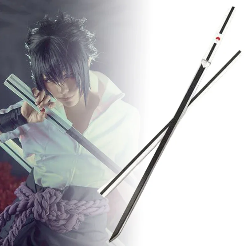 Katana Kusanagi de 100 cm, Espada de Sasuke Uchiha, Cosplay de Anime Naruto, Cuchillo Ninja de Madera, Katana Japonesa de Tamaño Real, Juguete de Samurái