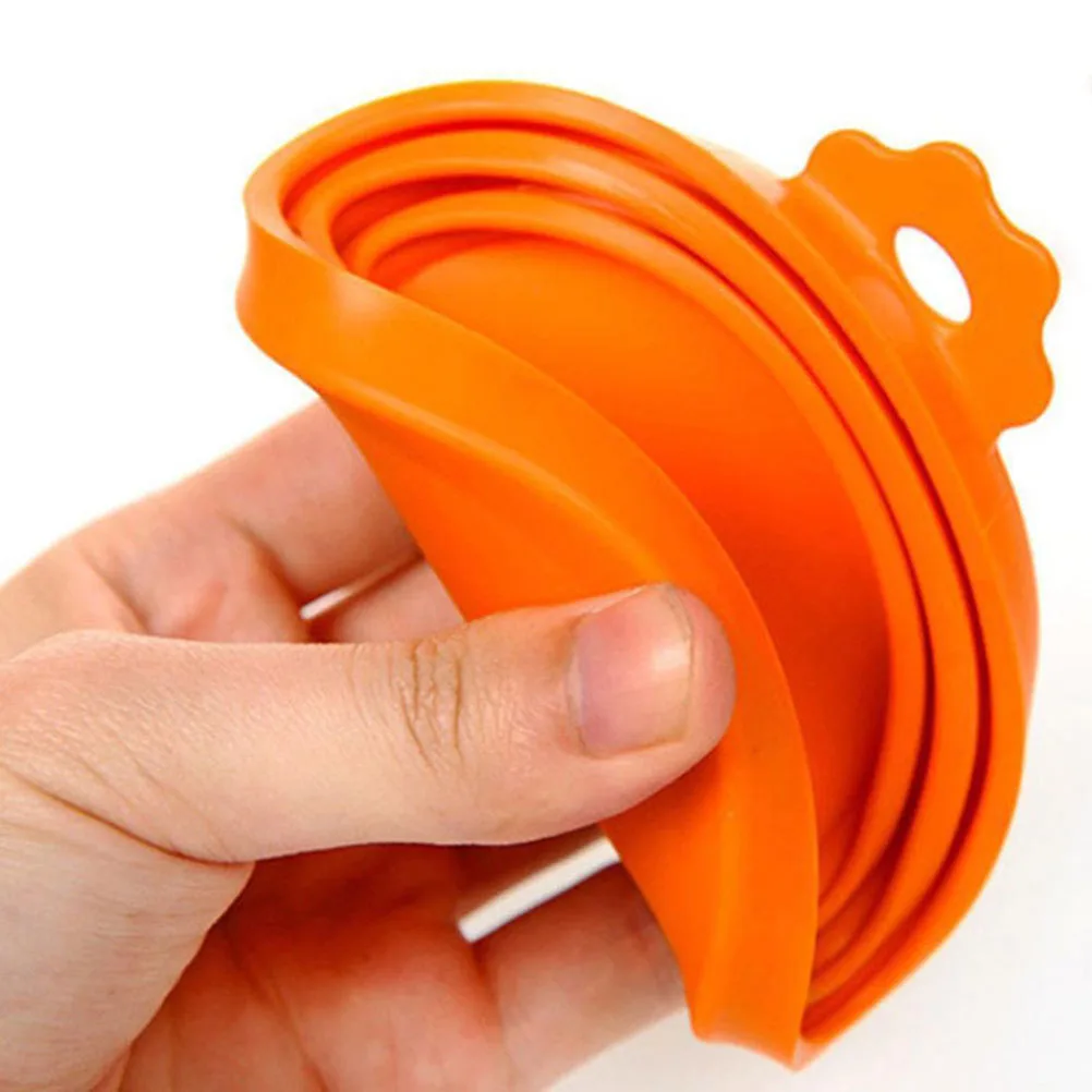 

4pcs Silicone Fresh Cover Food Lid Colorful Dessert Protection Heat Resistant Soft Flexible Easy Clean Lunch