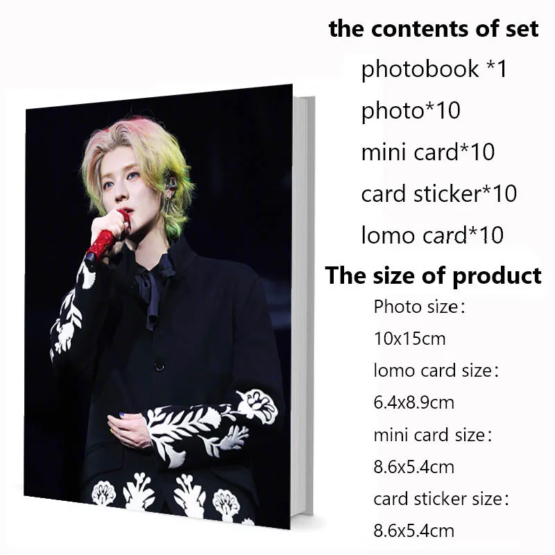 Серия1 Китайская певица Актер Лу Хан Лхань Фотокнига Мини-наклейка-карточка Ломо Кошелек-карта Паста Фотоальбом Художественная книга Книга с картинками