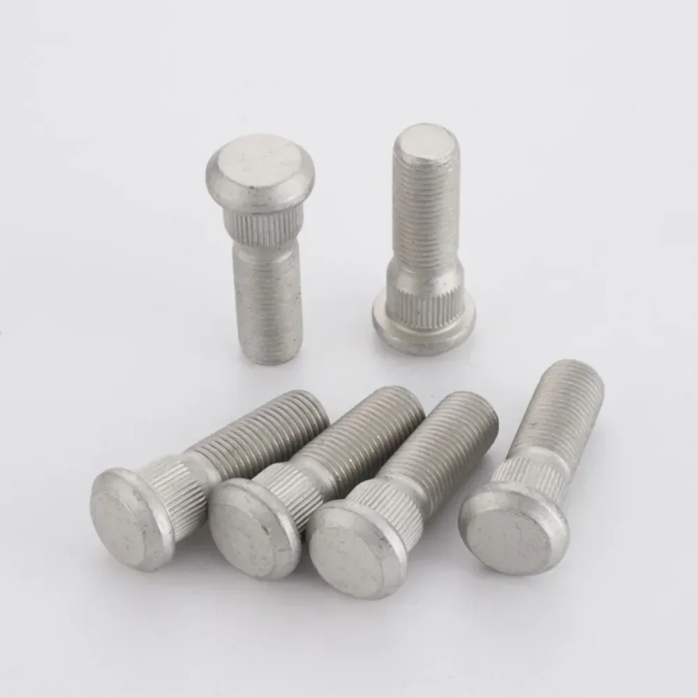 5pcs Wheel Lug Studs Hub Spline Bolts Screws for Toyota Lexus M14x1.5 Knurled OD 16.3mm Length 53mm